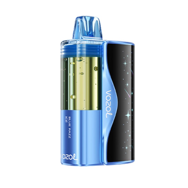 Vozol Mega 50K Blue Razz Ice Disposable Vape - Black Coral